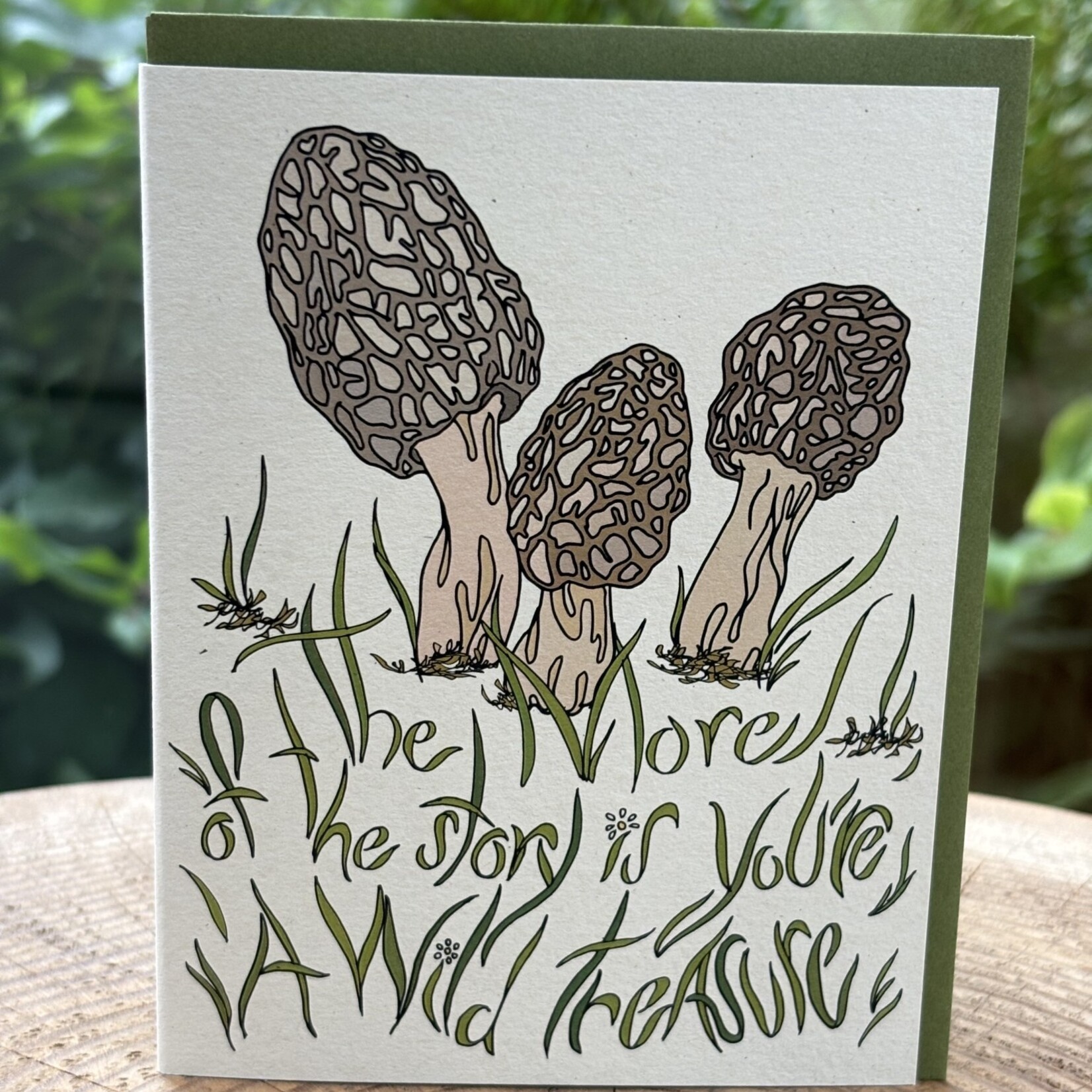 Wild Life Morel Mushroom Card Wild Life