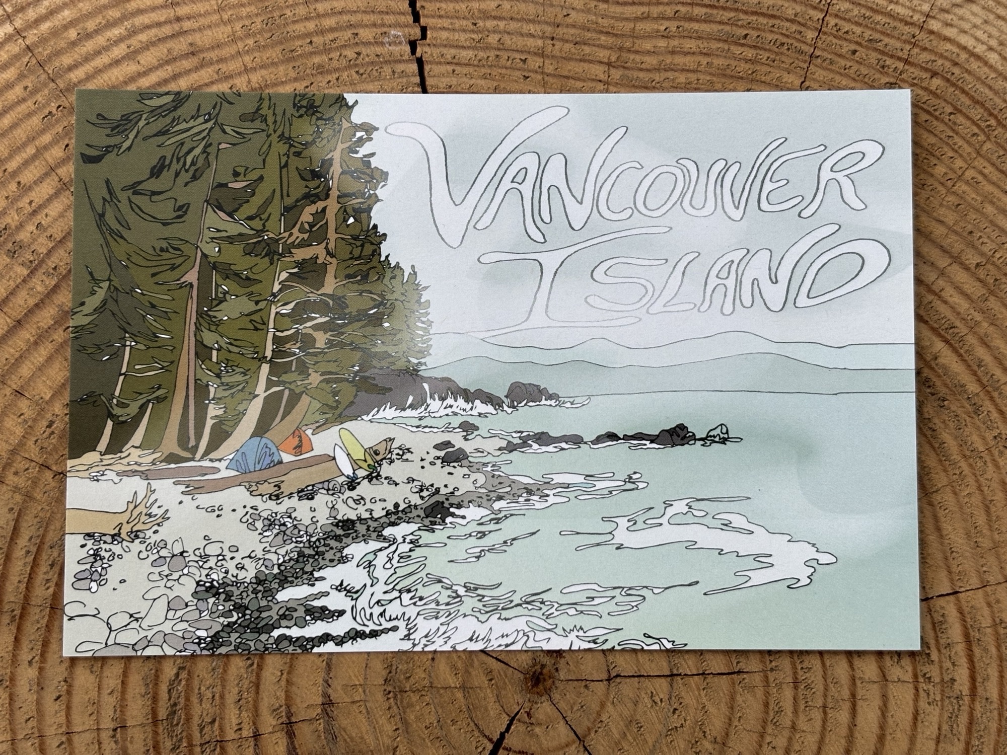 Postcard Vancouver Island Wild Life Tourism Tofino
