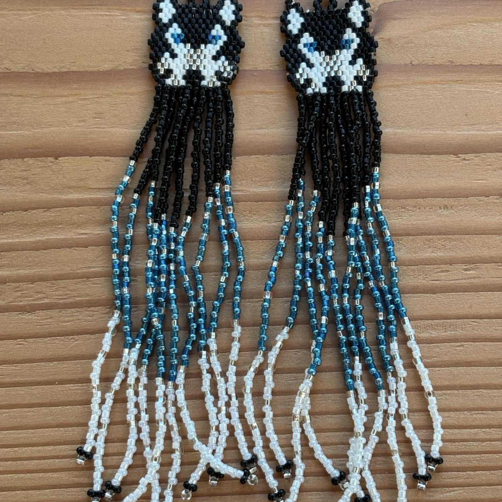Esther Robinson Blue Wolf Long Fringe