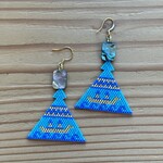 Terri Robinson Blue Canoe Maquinna Hat Earrings