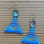 Terri Robinson Blue Whale Maquinna Hat Earrings