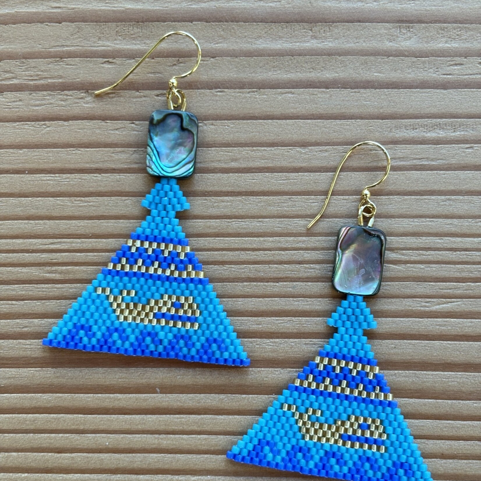 Terri Robinson Blue Whale Maquinna Hat Earrings