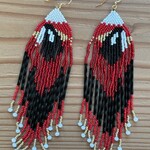 Terri Robinson Red Killer Whale with Fringe