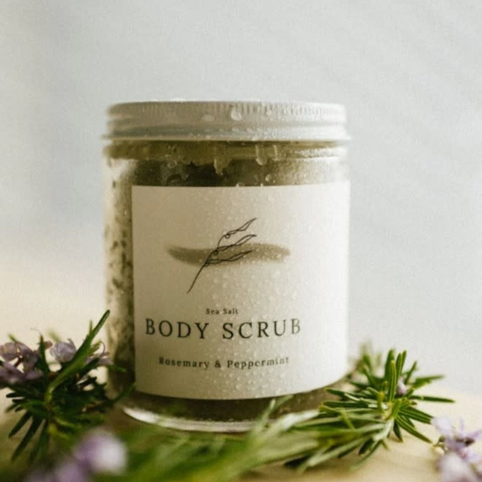 The Den Refillery Rosemary & Peppermint Sea Salt  Body Scrub