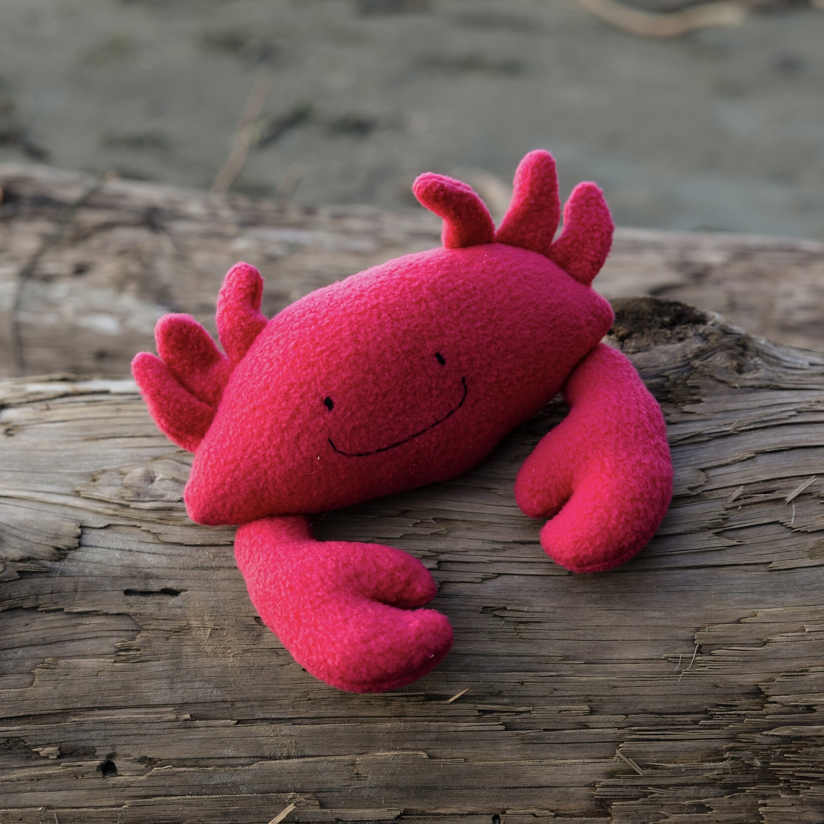 Sweet Peas kids krafts Crab hand sewn stuffy