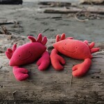Sweet Peas kids krafts Crab hand sewn stuffy