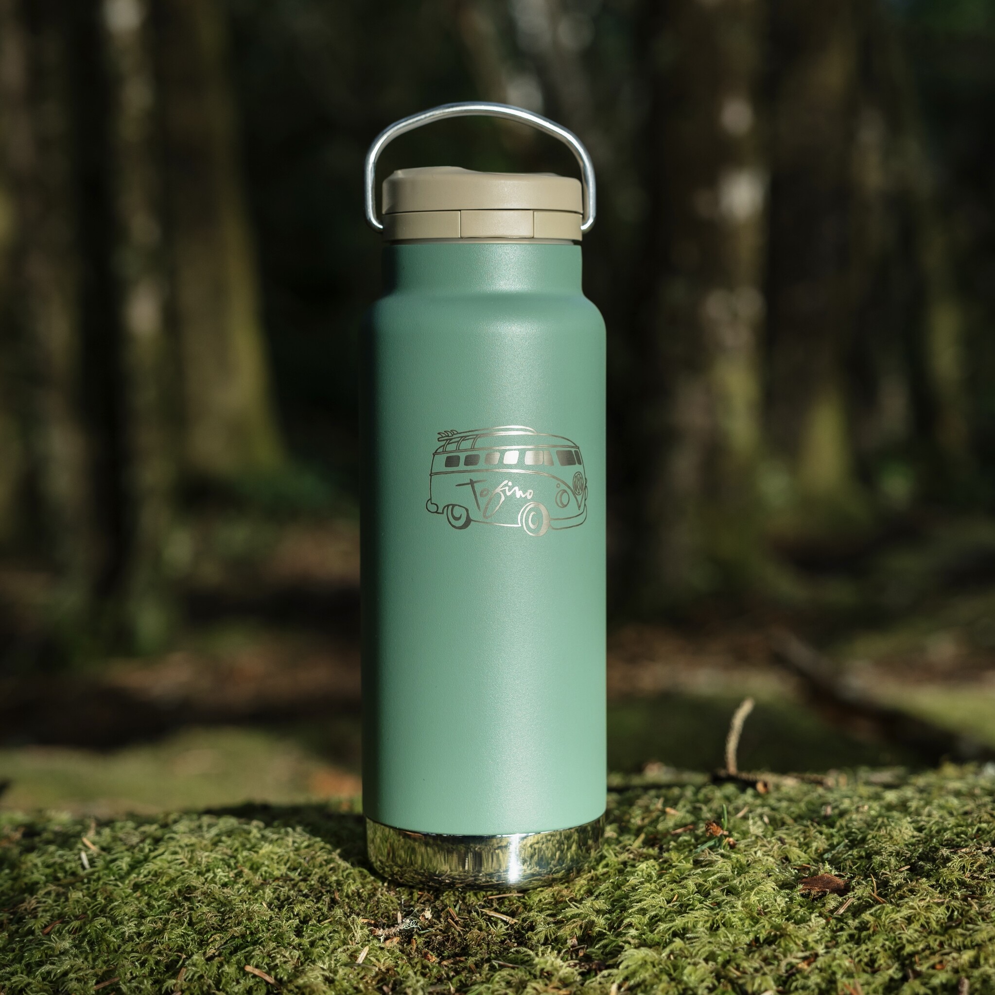 Klean Kanteen Chestervan coffee tumbler sea spray green 32oz