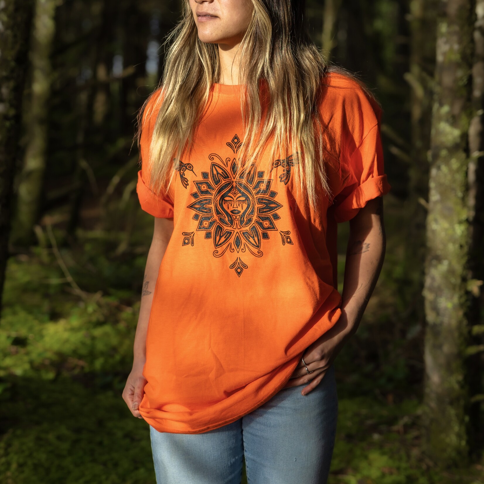 Clayoquot Biosphere Trust Orange T-Shirt Designed by Koyah Morgan-Banke