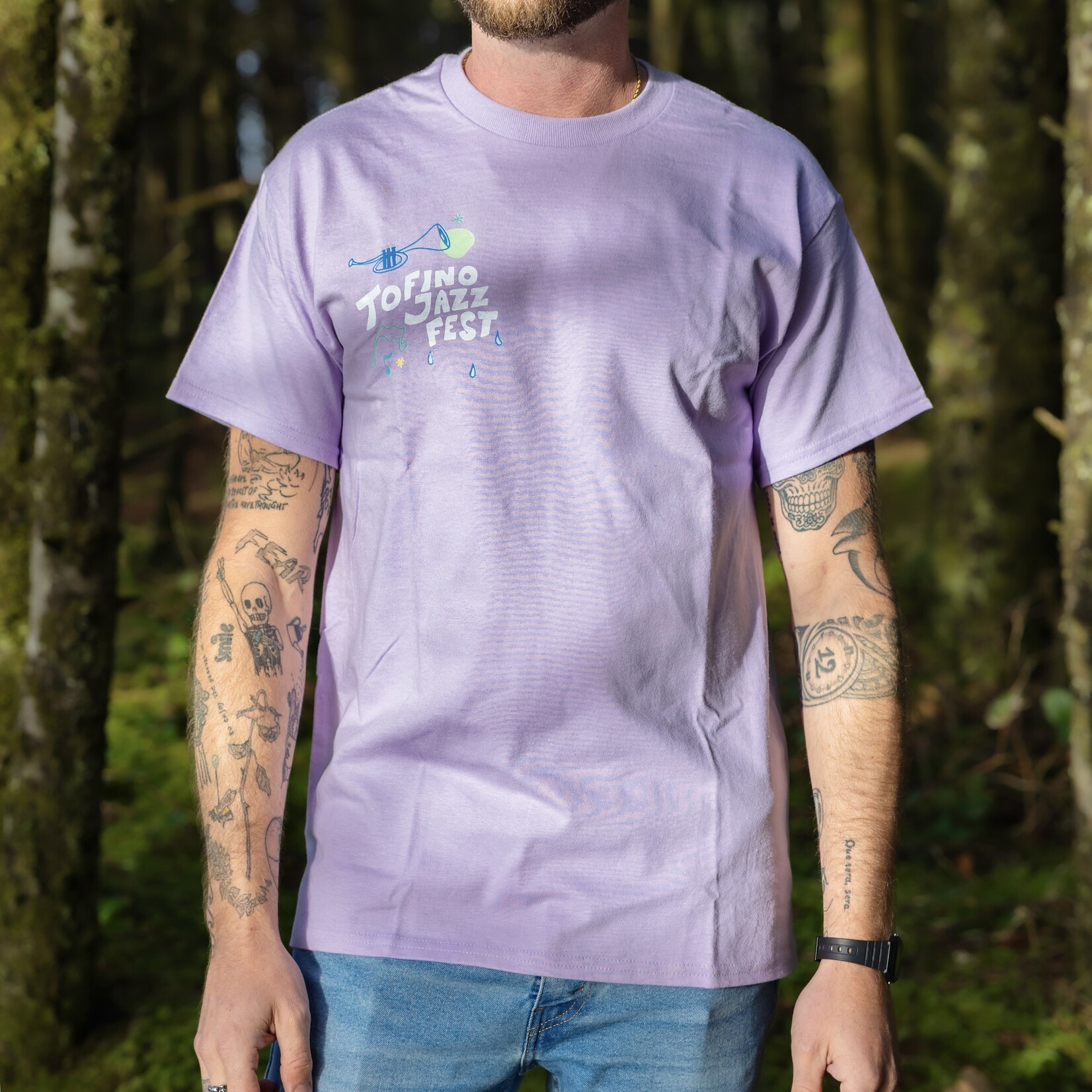 Tofino Jazz Festival Tofino Jazz Fest T-shirt Fish Back