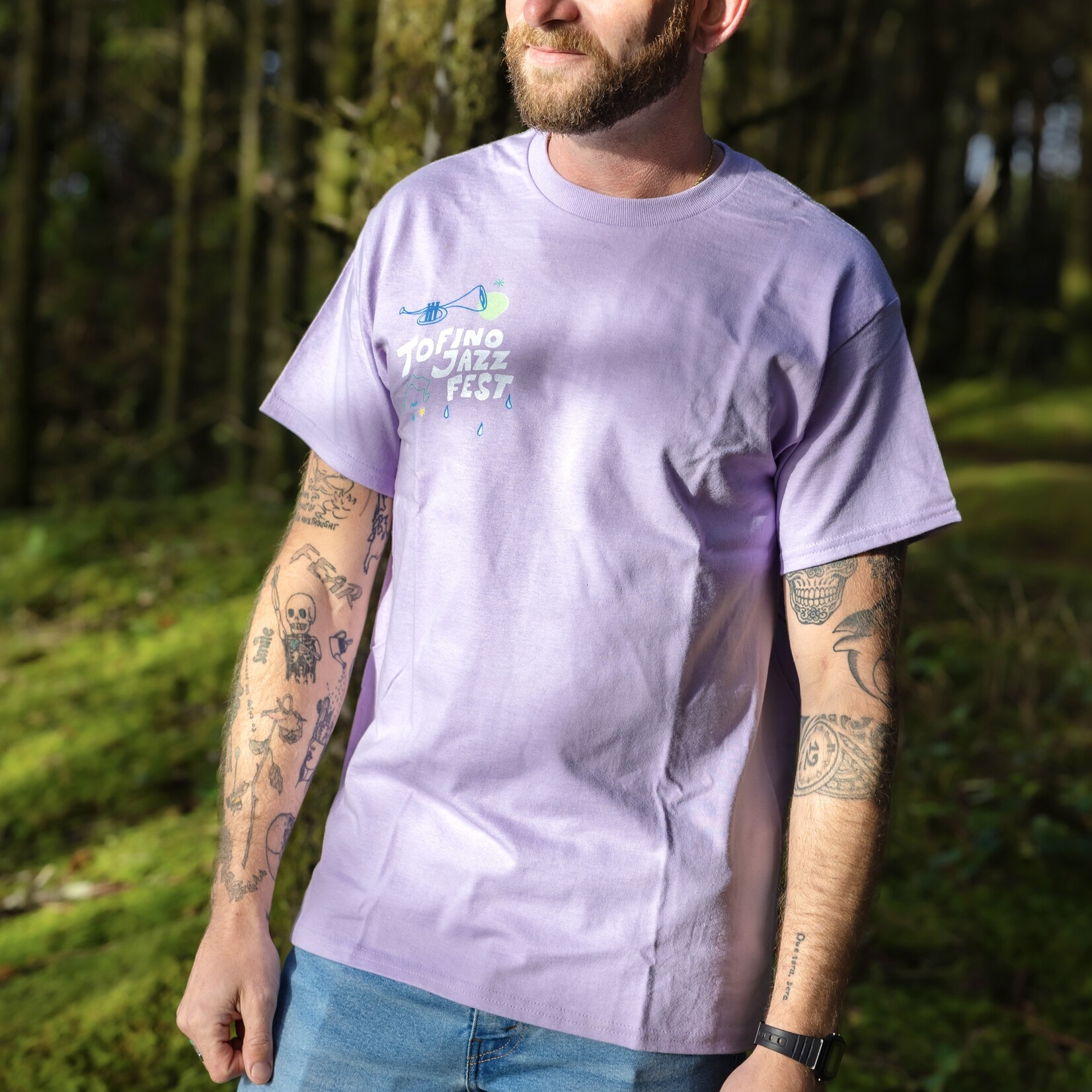 Tofino Jazz Festival Tofino Jazz Fest T-shirt Fish Back