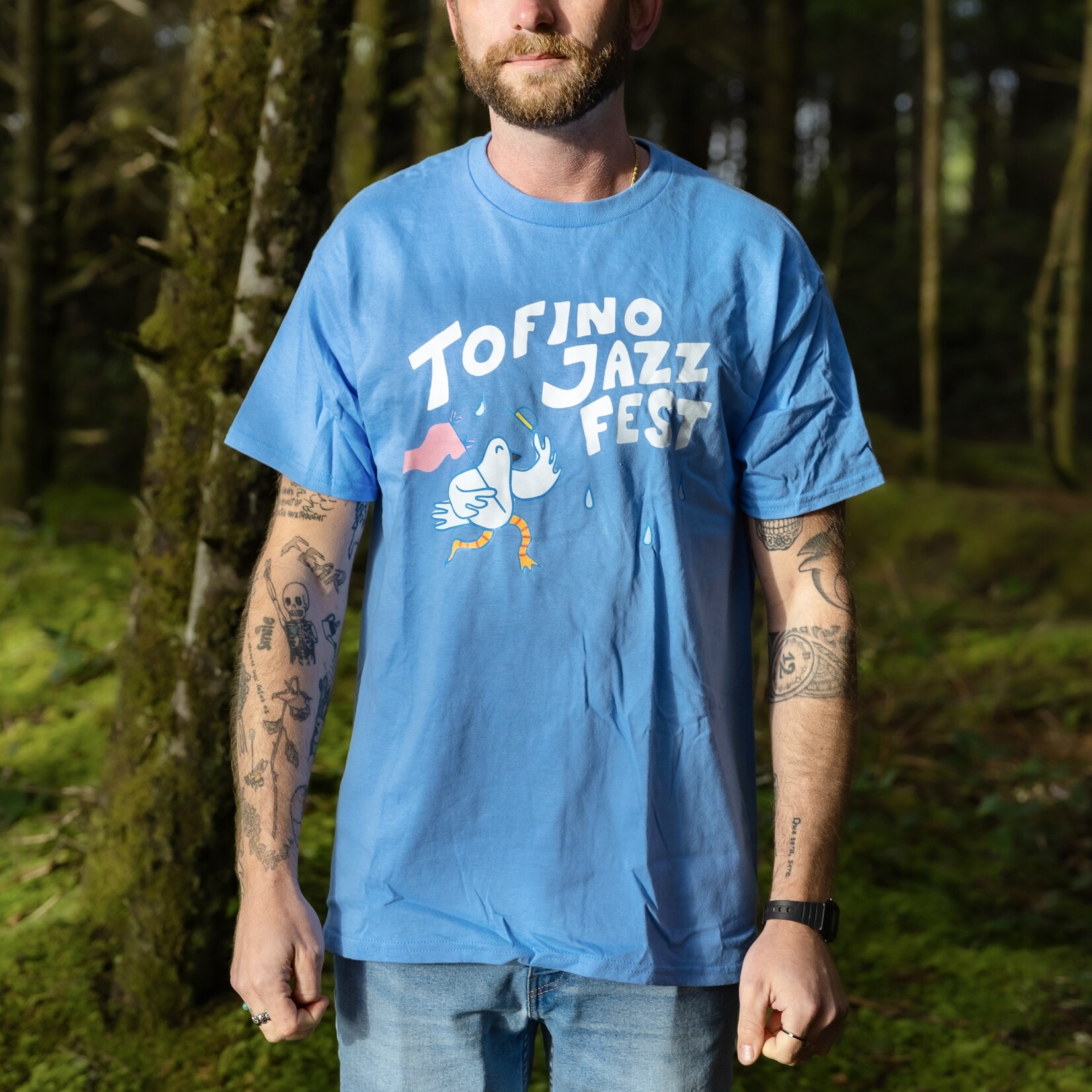 Tofino Jazz Festival Tofino Jazz Fest Bird T-shirt