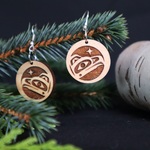 Cedar House Creations Cedar Earrings  with Eagle