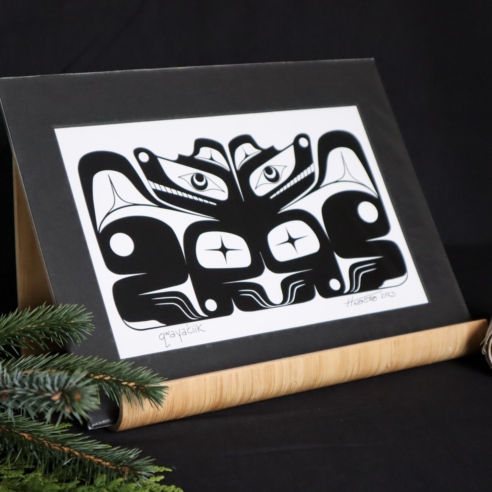 Cedar House Creations qwayaciik (wolf) print