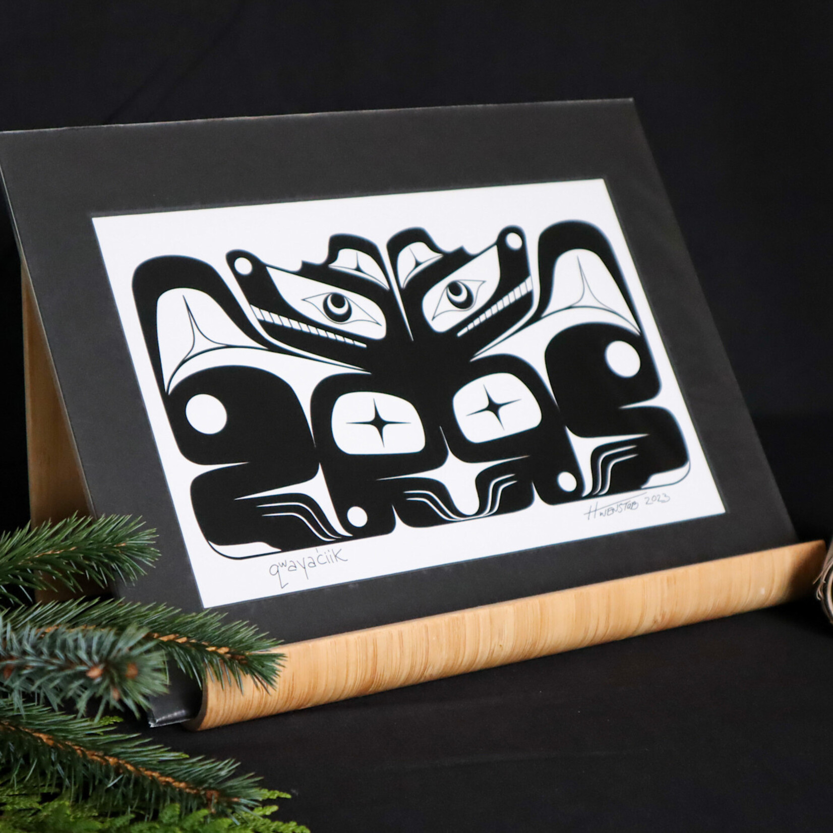 Cedar House Creations qwayaciik (wolf) print
