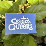 Coastal Queer Alliance Coastal Queers  blue  rectangle sticker