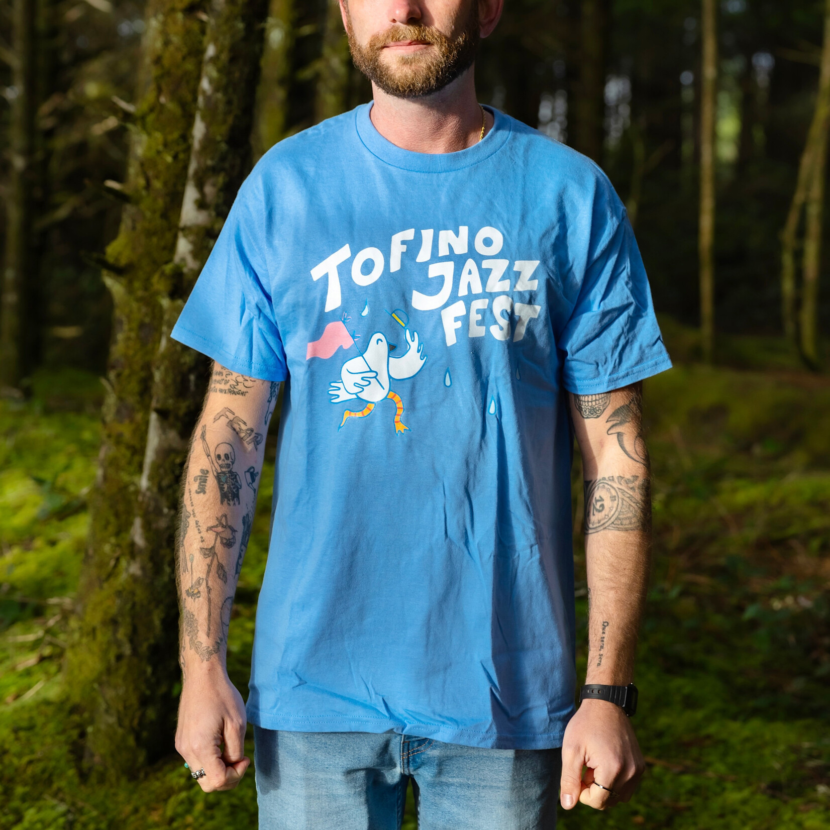Tofino Jazz Festival Tofino Jazz Fest Bird T-shirt