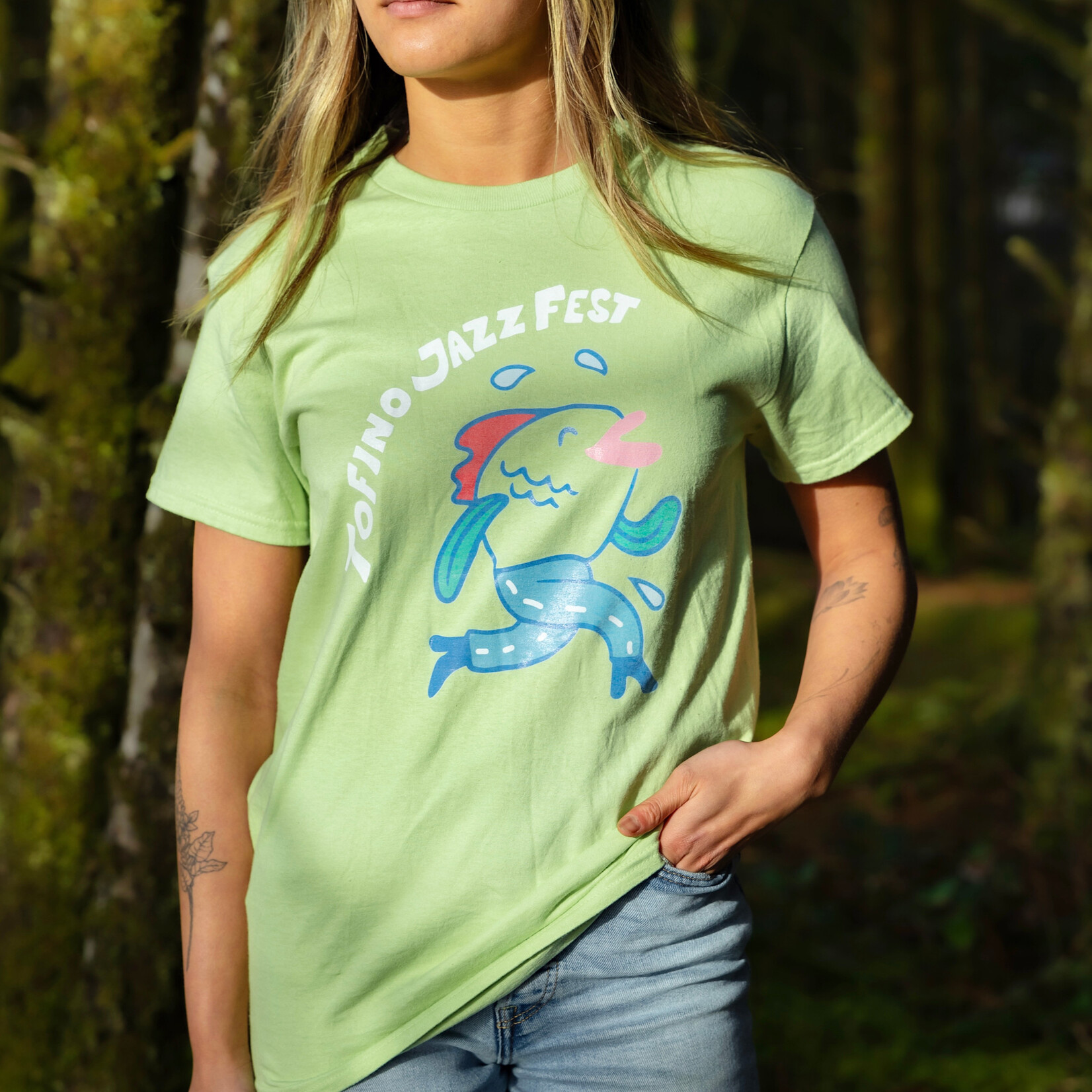 Tofino Jazz Festival Tofino Jazz Fest Fish T-Shirt Front