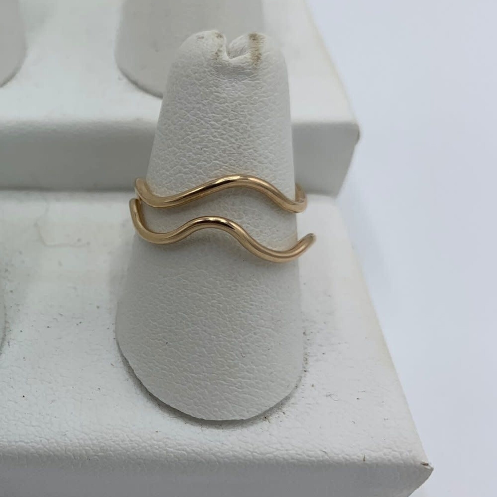 Mermaids Tears Wave Ring Gold Fill