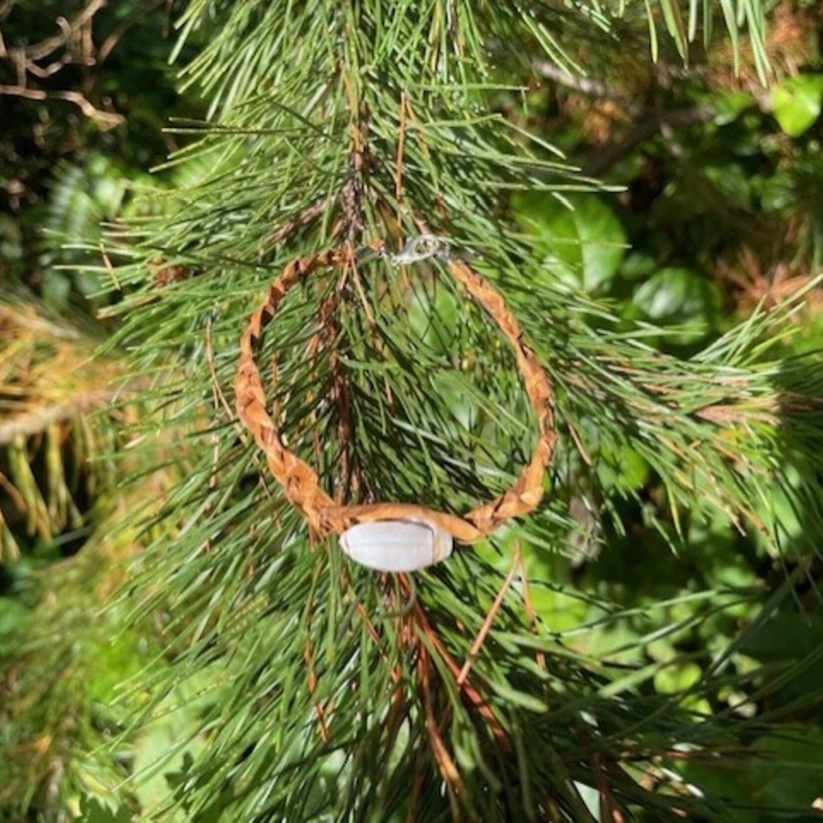 Elizabeth George Cedar bracelet with 1 shell