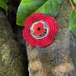 Elizabeth George Beaded Poppy