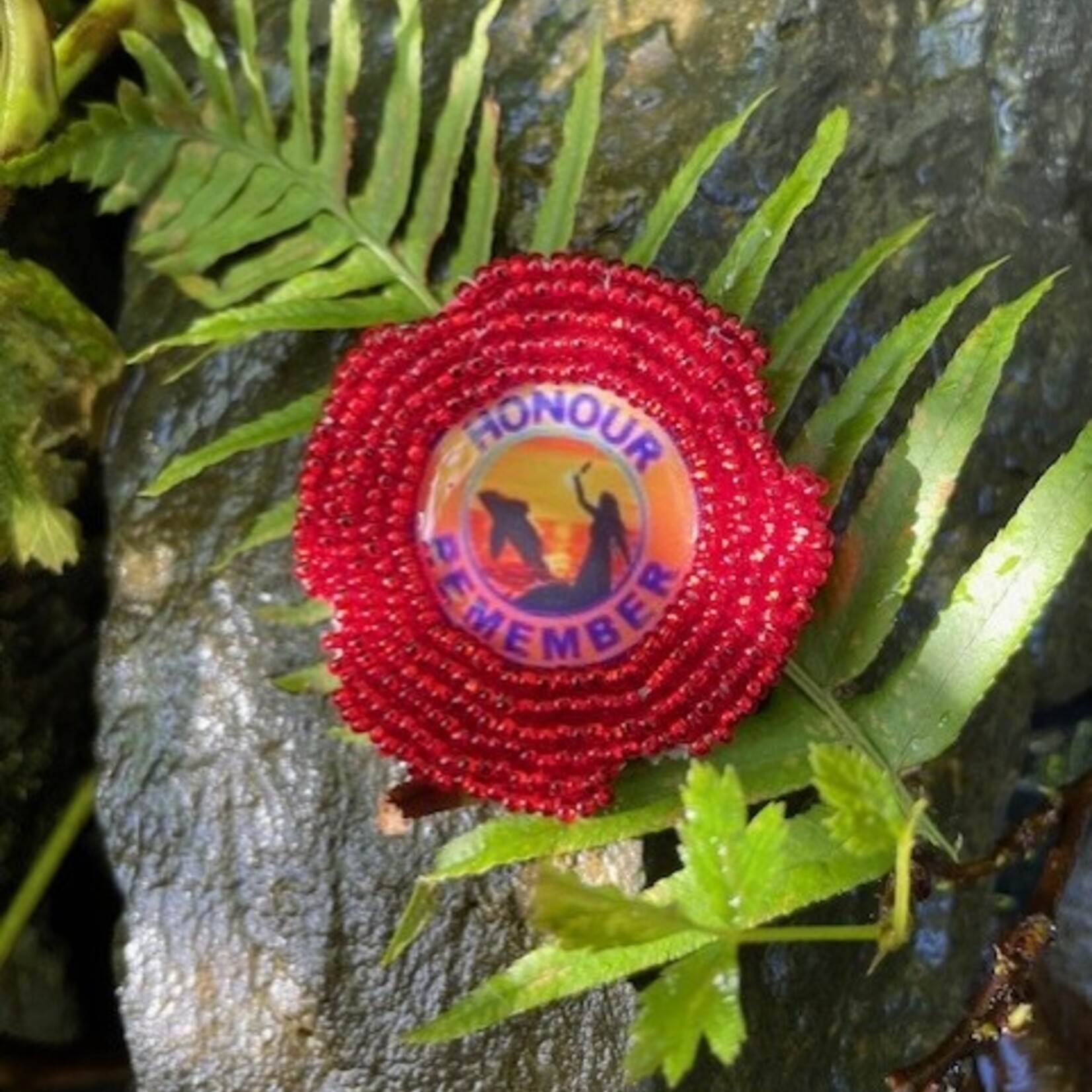 Elizabeth George Beaded Poppy