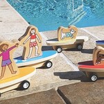 Jack Rabbit Creations Pull Back Surf Kids and Dog