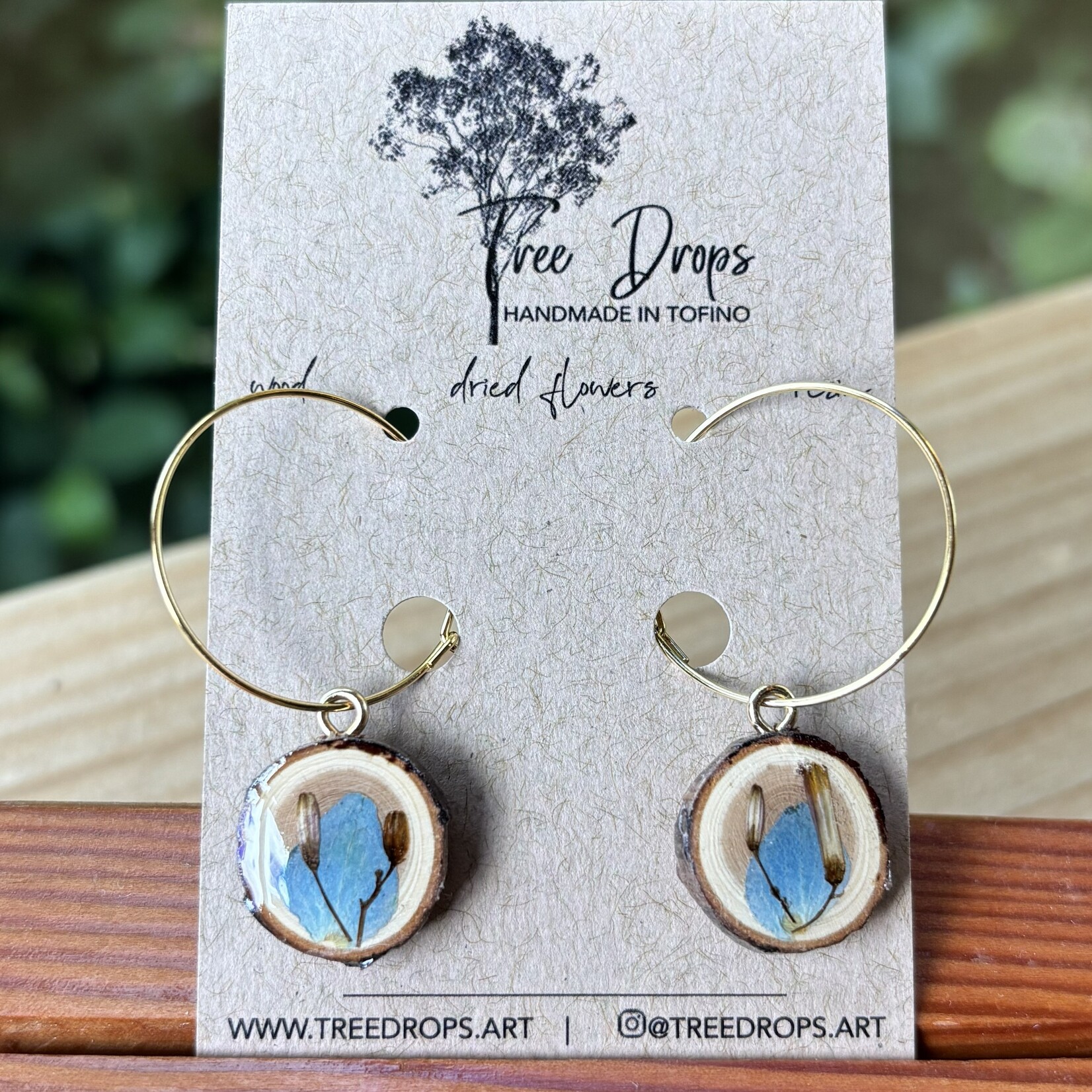 Tree Drops Dried flower earrings #3