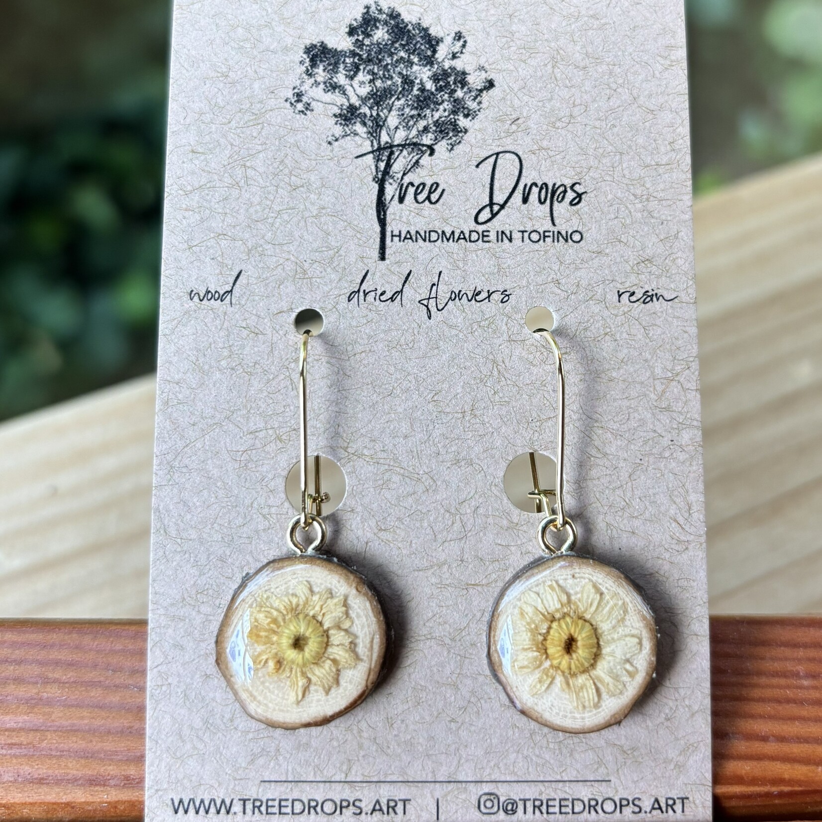 Tree Drops Dried flower earrings #5