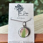 Tree Drops Dried flower pendant #1