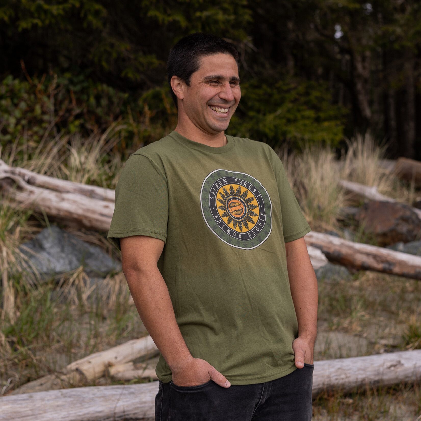 Clayoquot Action Clayoquot Action Salmon People T-shirt Green Large