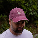 Tourism Tofino baseball cap washed burgundy Tofino logo