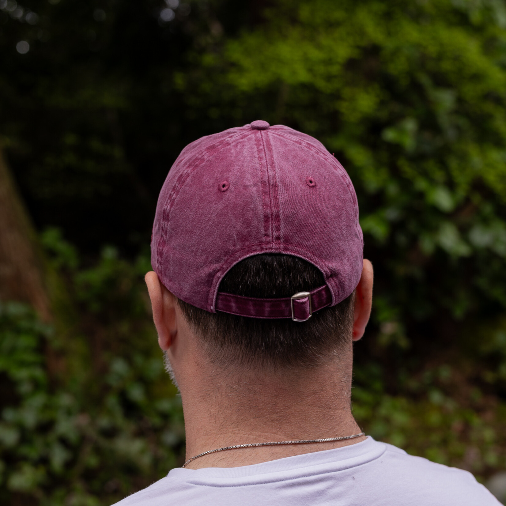 Tourism Tofino baseball cap washed burgundy Tofino logo
