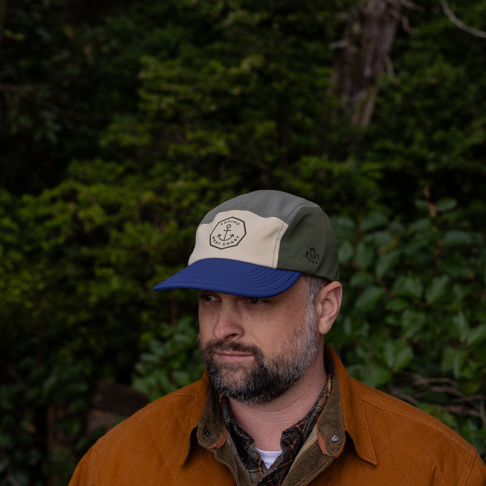 Tourism Tofino Anchor Hat cap Olive/blue  West Coast Tofino
