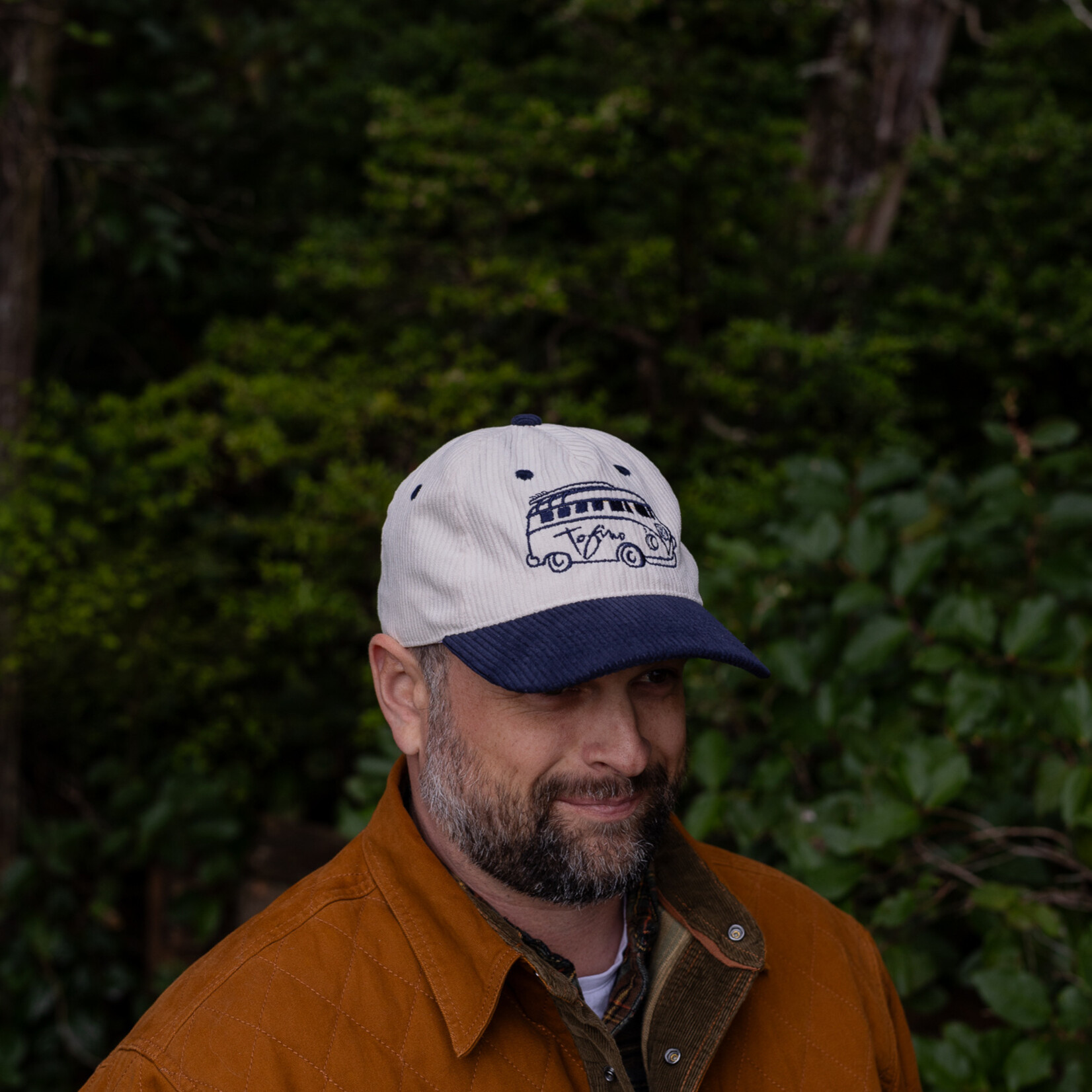Tourism Tofino baseball cap cord cream/navy chestervan logo