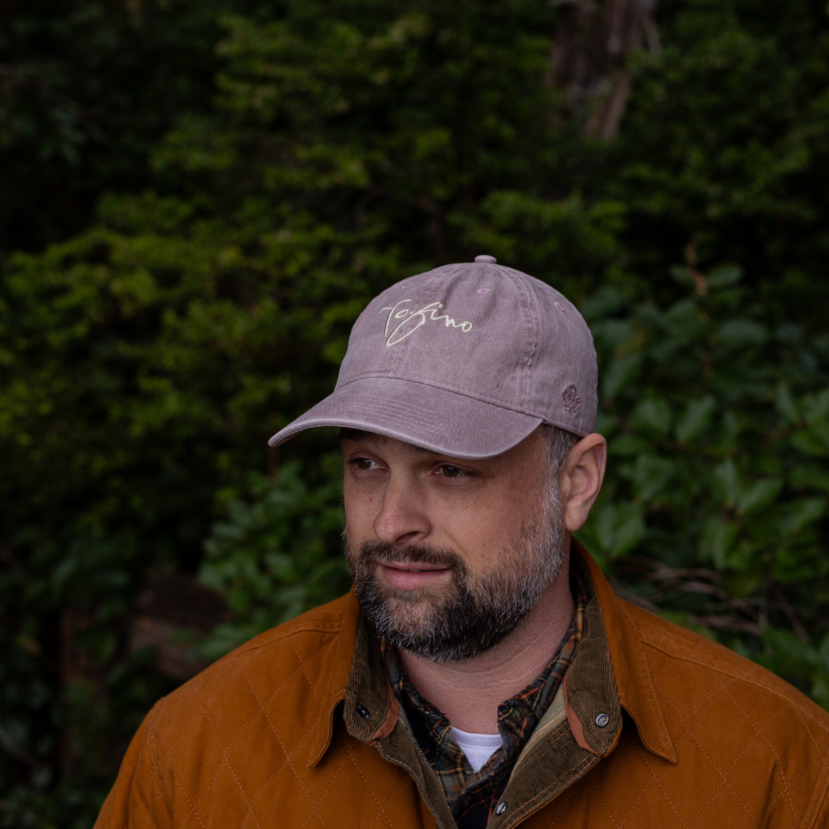 Tourism Tofino Baseball cap hazy pink Tofino logo