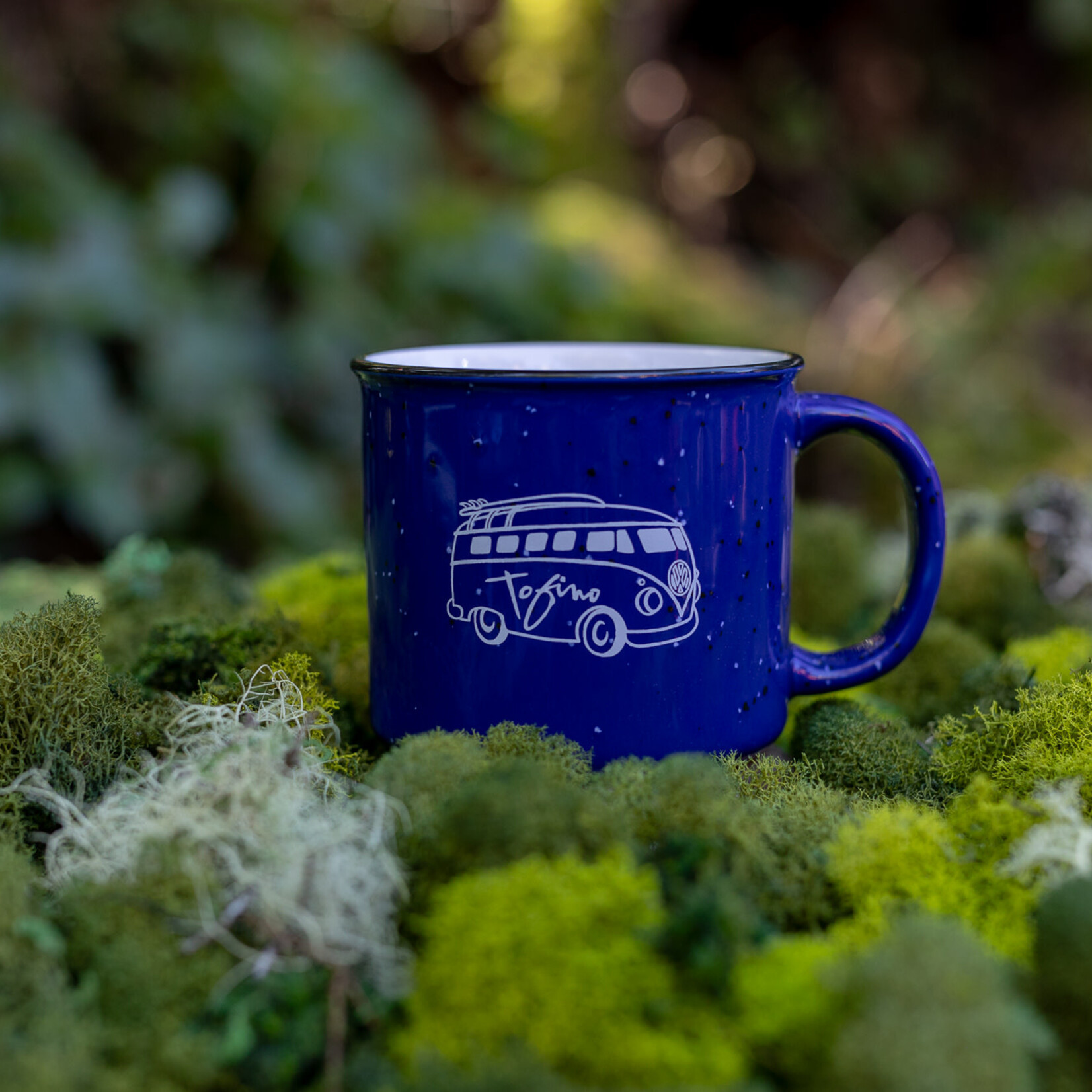 Tourism Tofino Mug Campfire Blue Speckled 15oz
