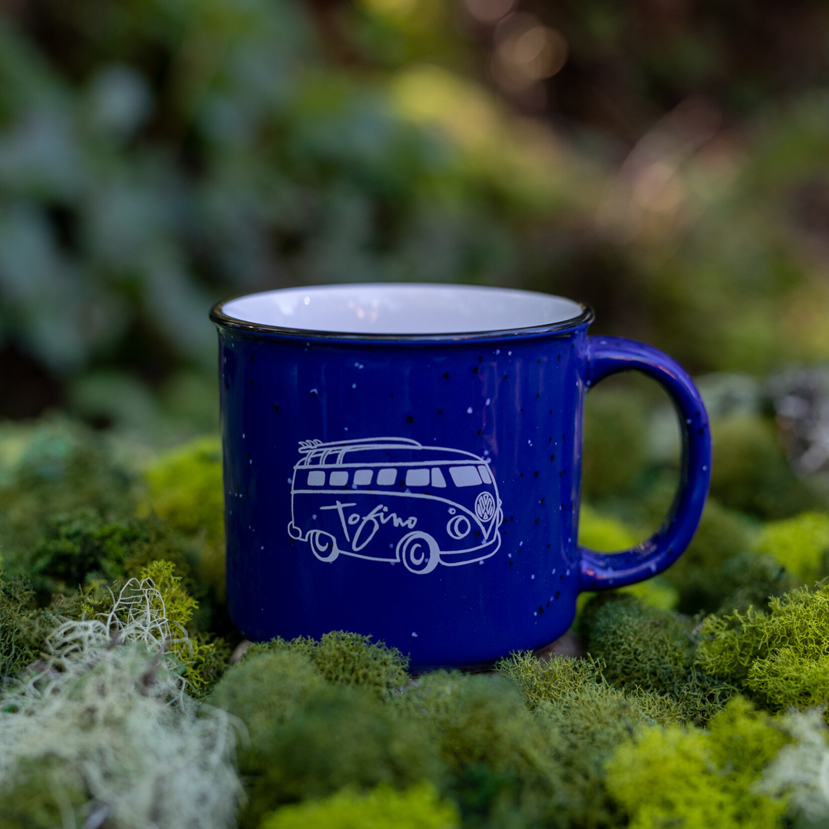 Tourism Tofino Mug Campfire Blue Speckled 15oz