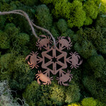 Tuff Town Toys Wood ornament crab snowflake