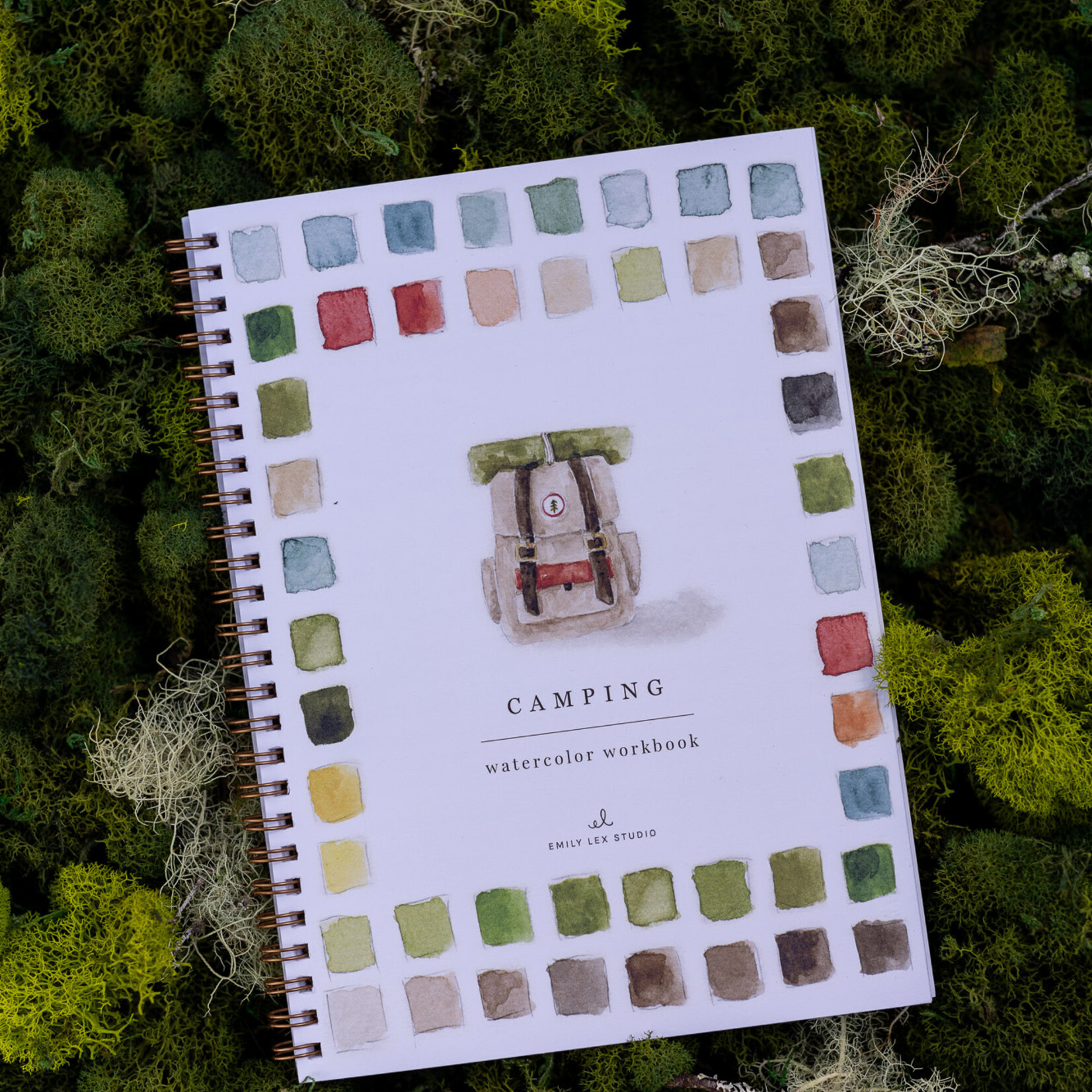 Emily Lex Studio camping watercolor workbook