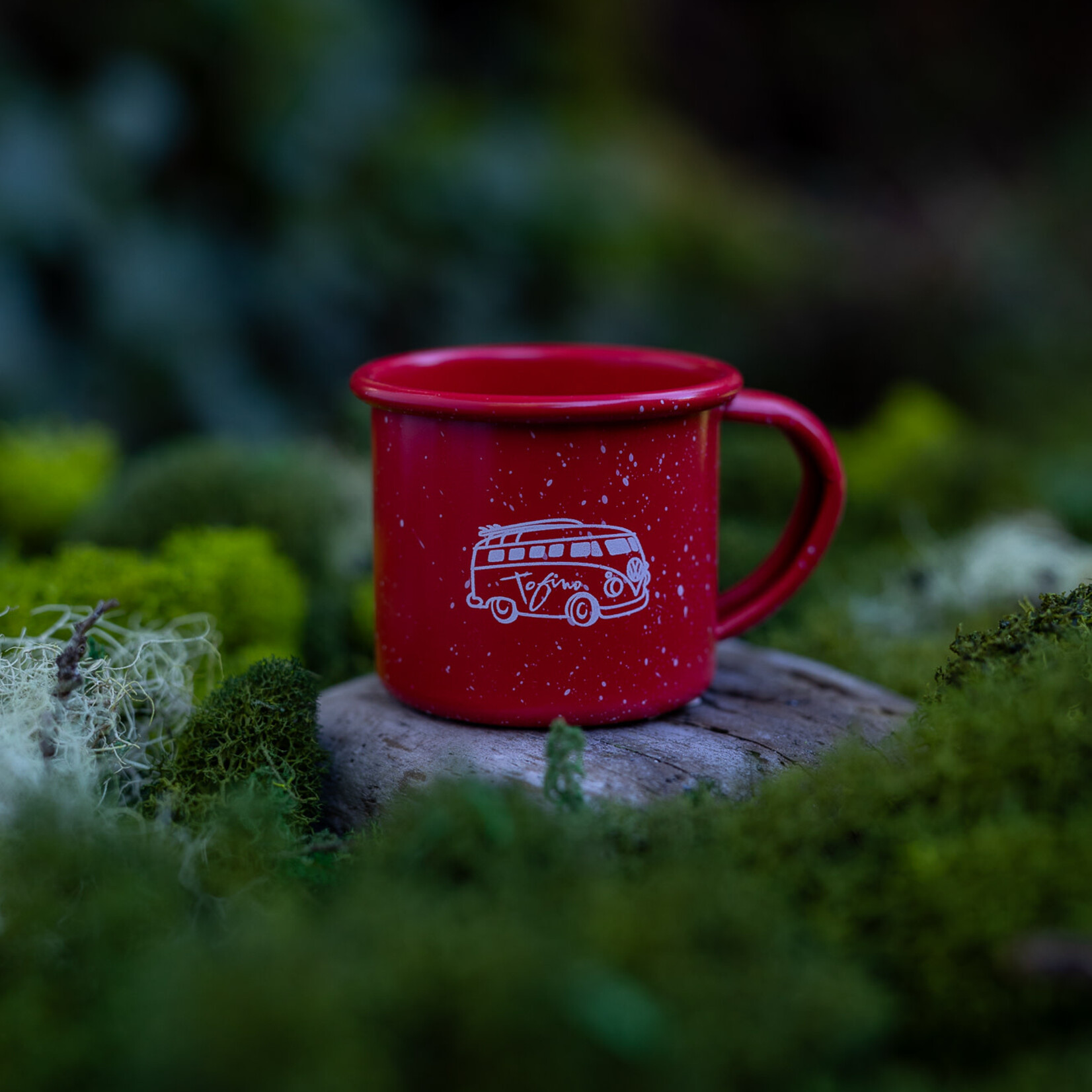 Tourism Tofino red enamel mug ornament