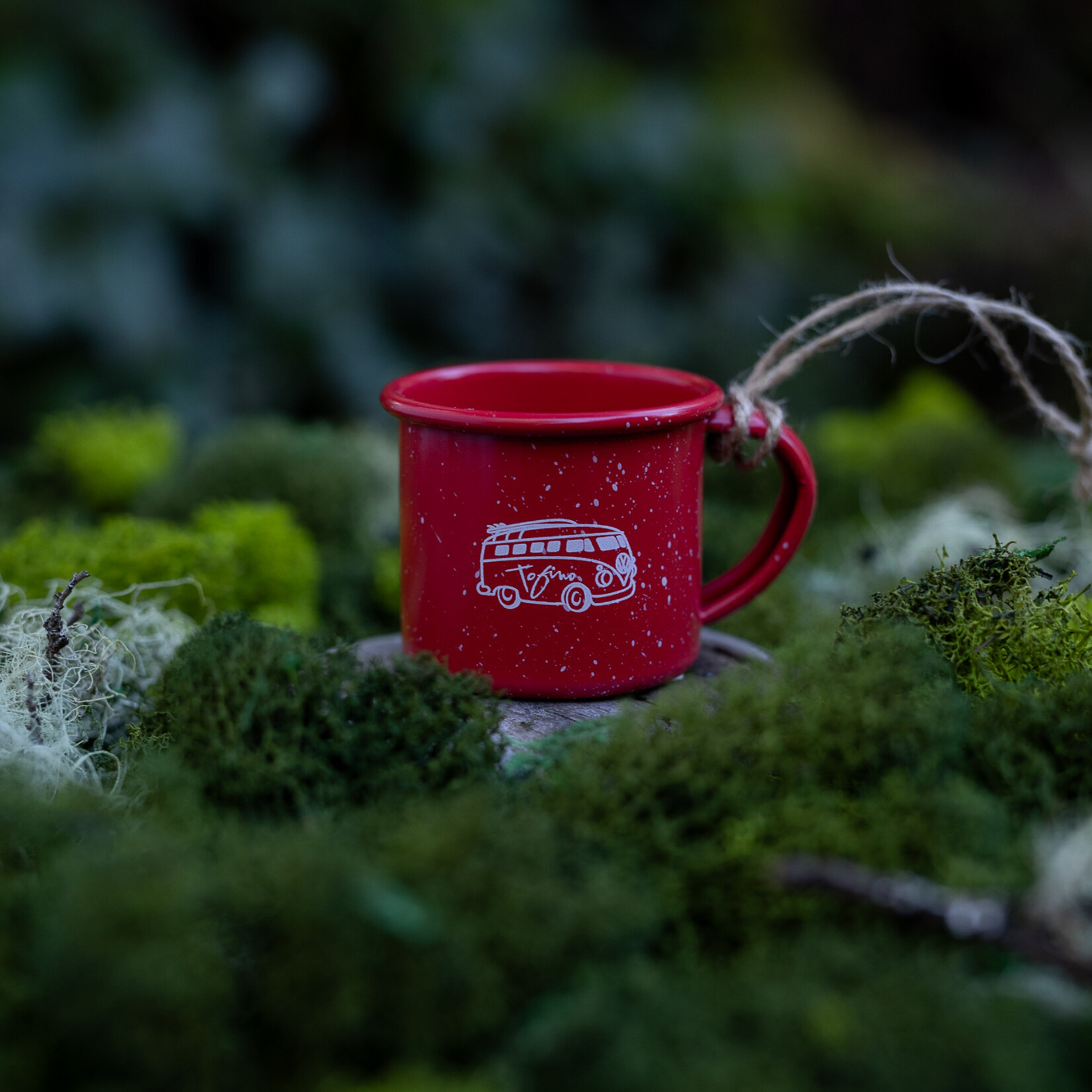 Tourism Tofino red enamel mug ornament