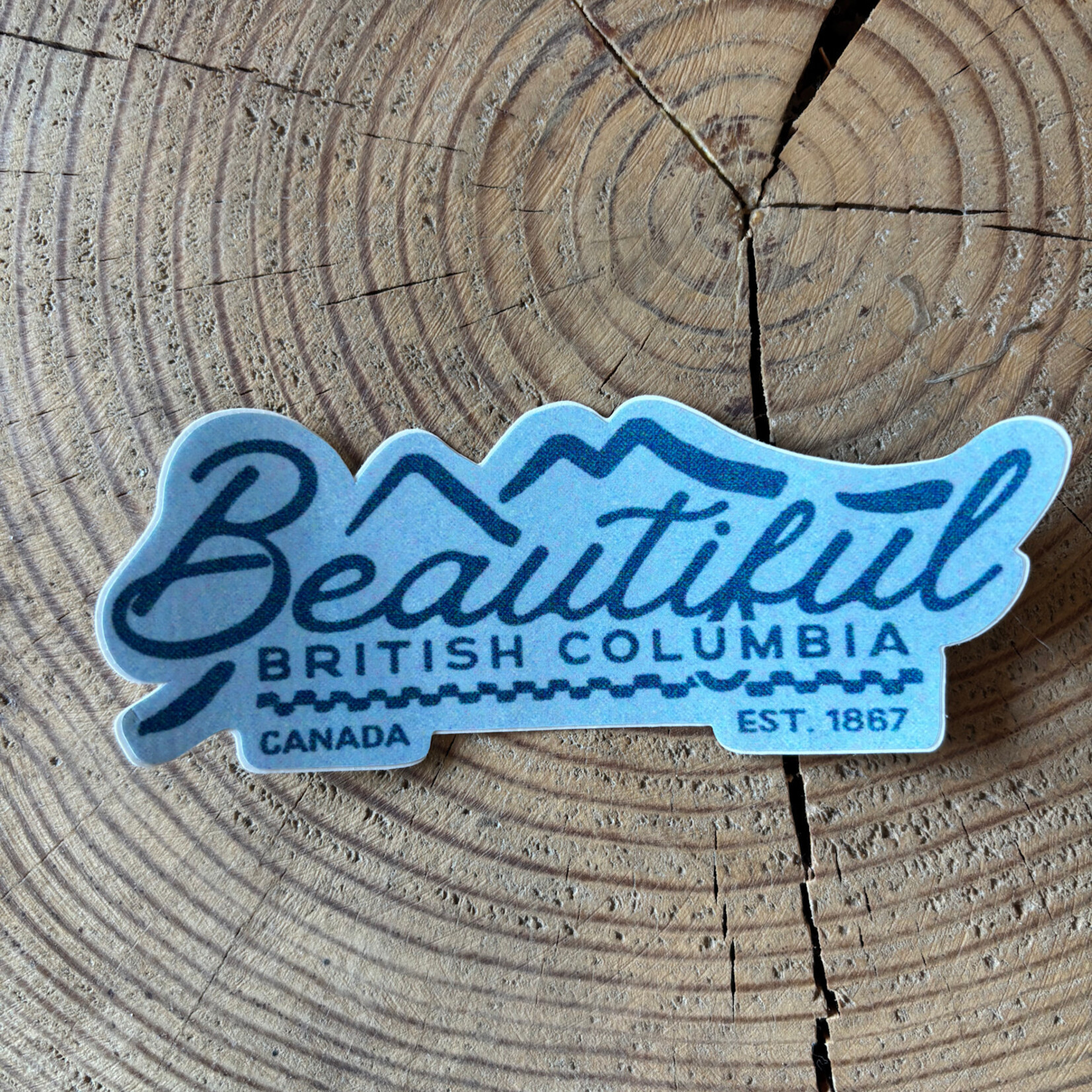 Wavy Baby Beautiful BC Sticker