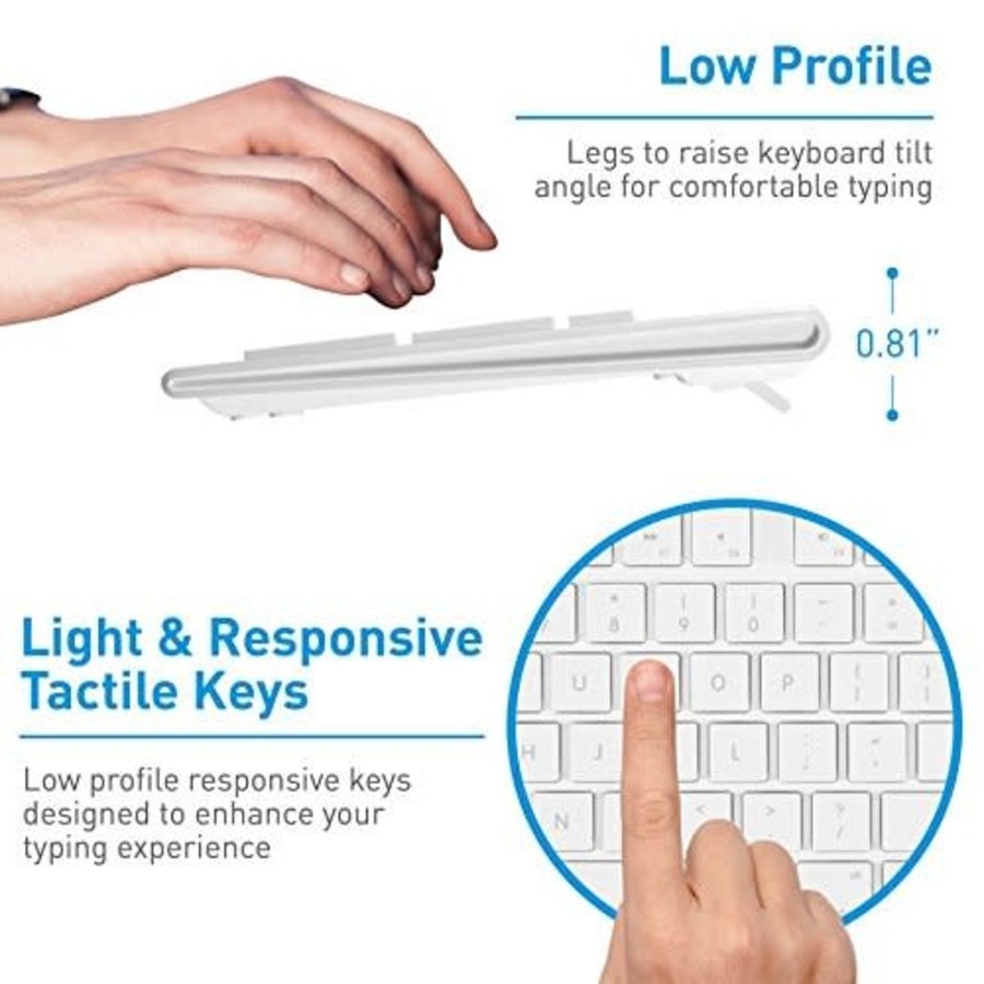 Macally Mac Keyboard and Mouse Combo - Wired