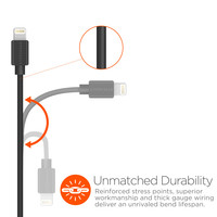 Elite Series MFi Lightning Charge & Sync Cable-Black
