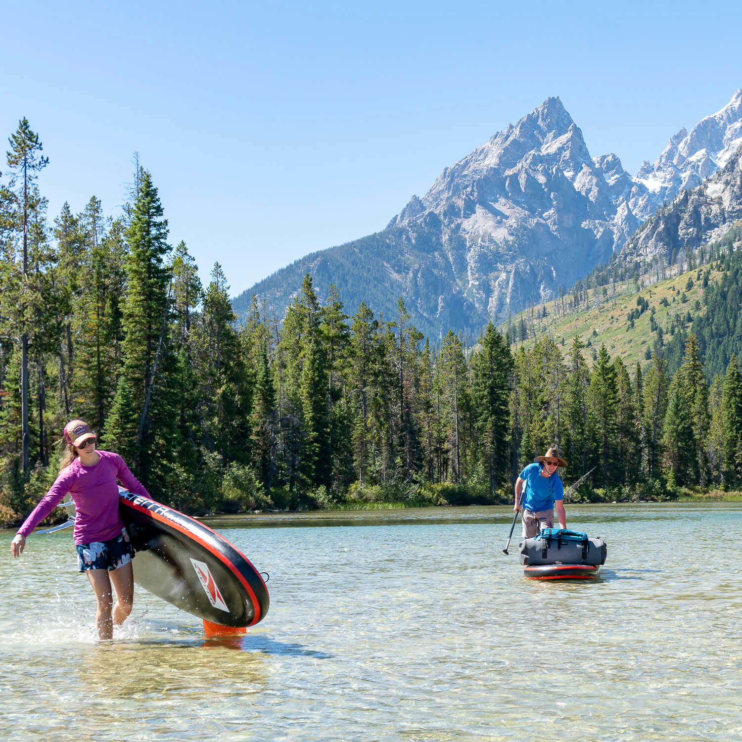 Kayaking on Jenny Lake