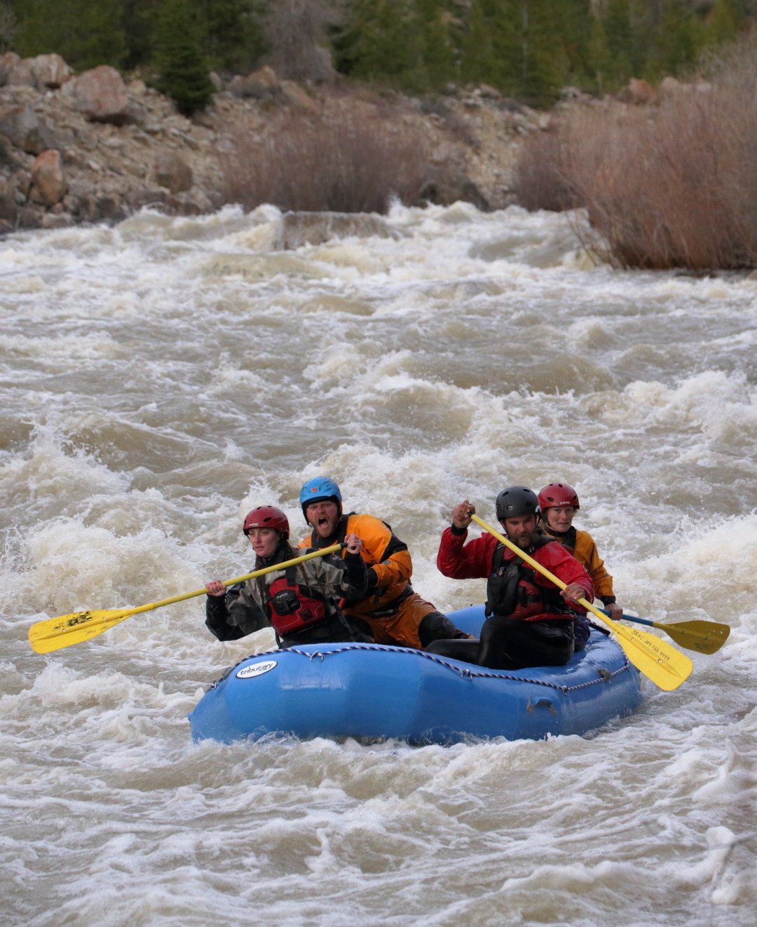 Rafting the Gros Venture river