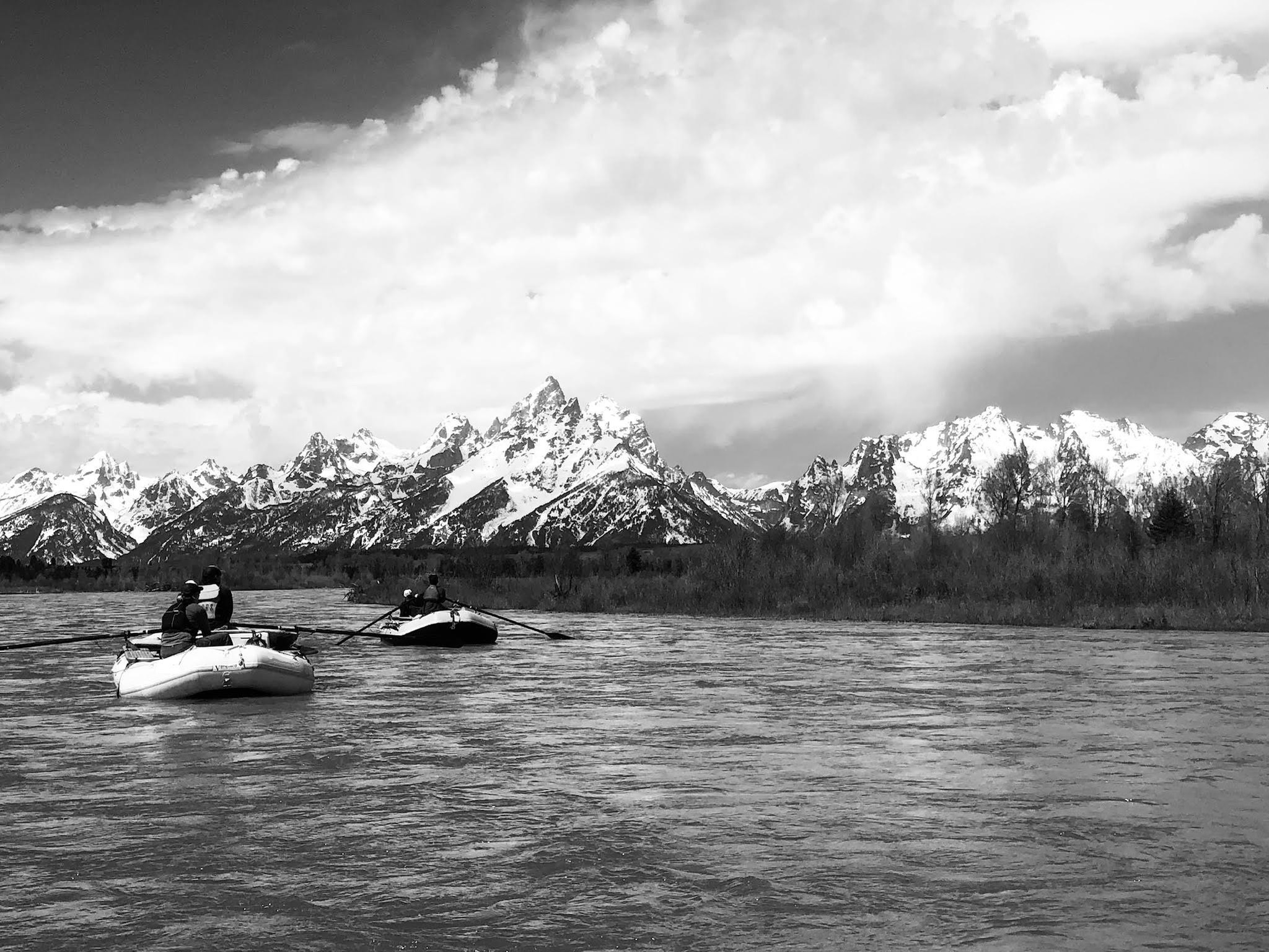 Rafting in the Tetons