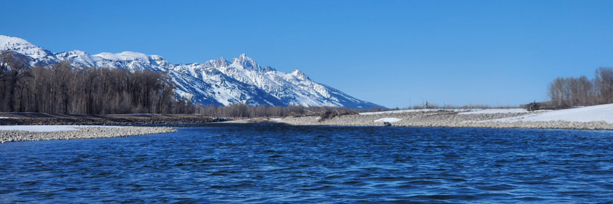 aaron kayaking in the tetons