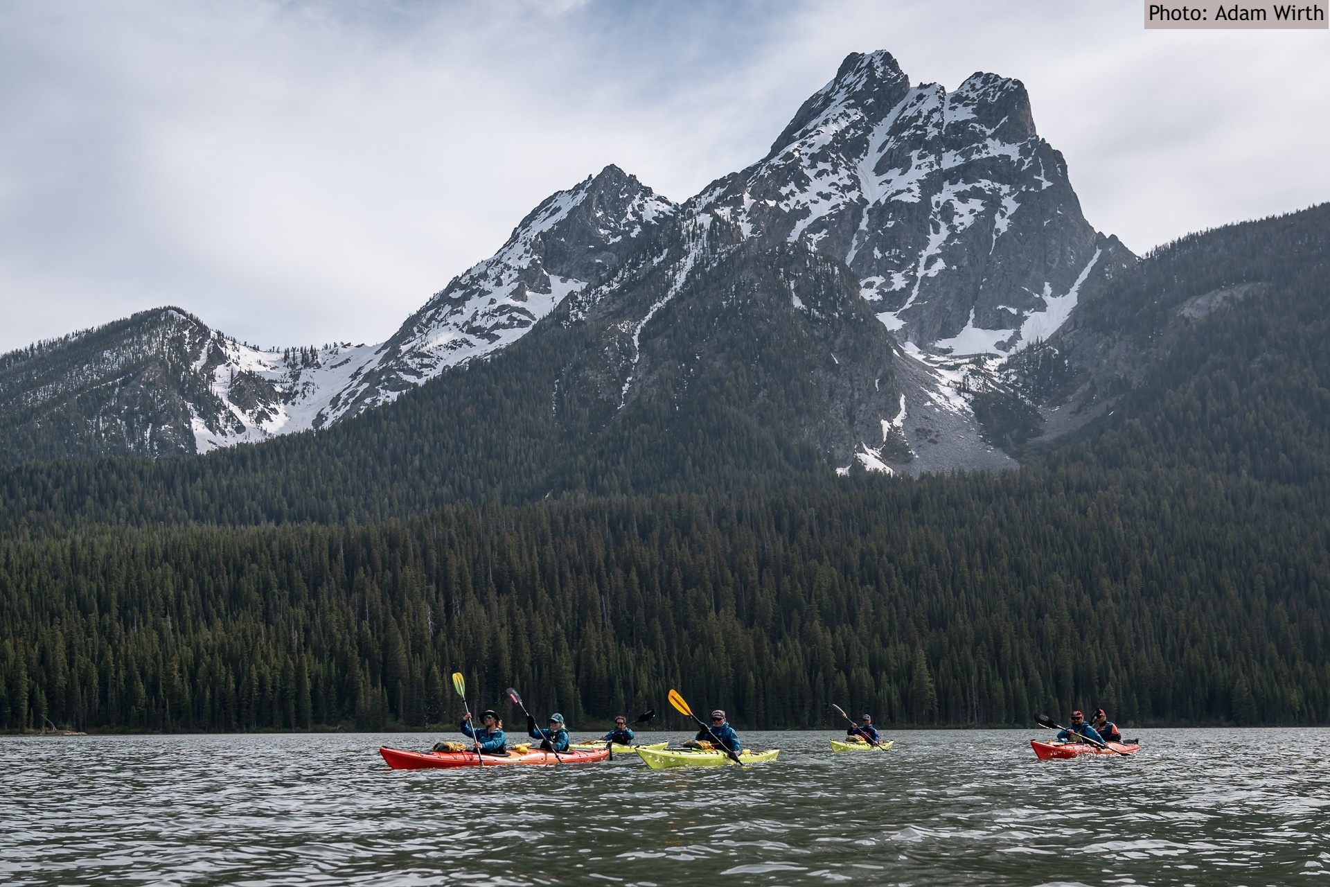 View of MT. Moran from Kayak