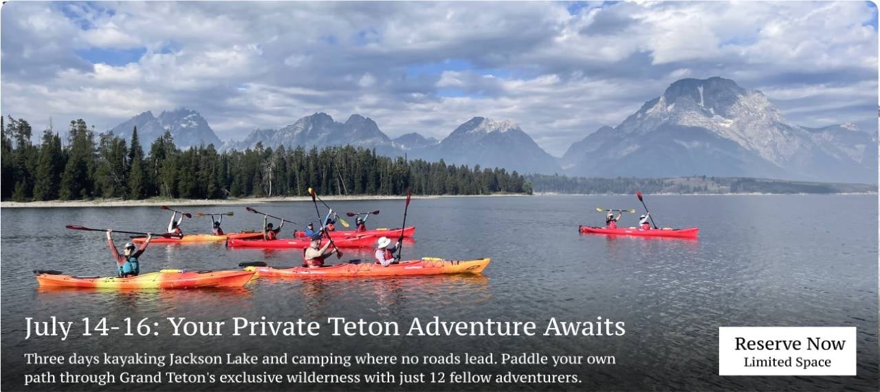 Kayaking Jackson Lake and Camping